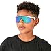 Oakley Unisex Kids Oj9010 Resistor Sunglasses, Polished White/Prizm Sapphire, 23 Mm US