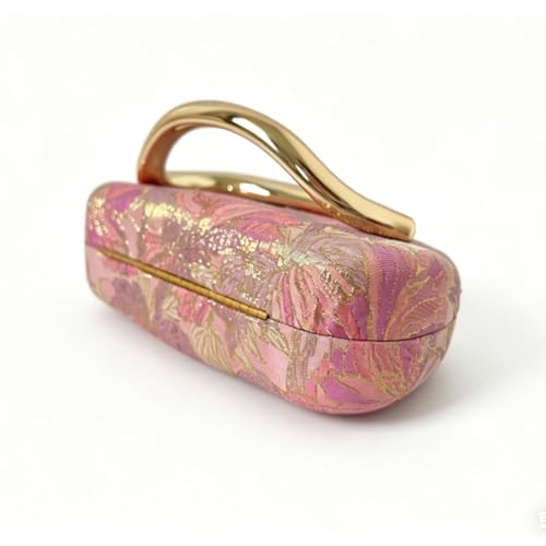 Image of Acrylic Clutch Purse for Women Classic Round Acrylic Evening Handbag Vintage Metal Handlebars Bag for Wedding Party Prom