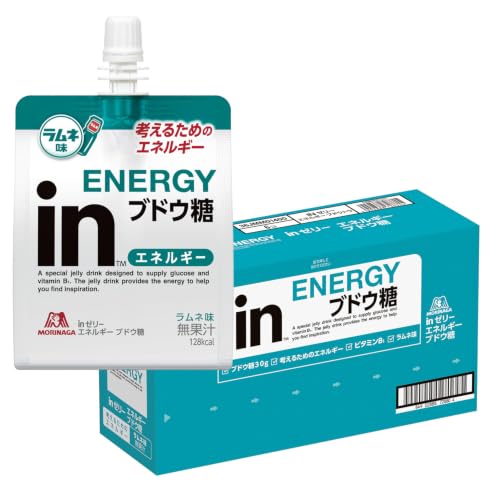 inゼリー エネルギーブドウ糖 180g ×6個 ラムネ味 森永製菓 ビタミンB1 朝食 防災 非常食 差し入れ 体調管理 受験 集中 国産