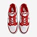 Nike Dunk Low Retro Men's Shoes (HF5441-104, White/White/University Red) Size 9.5