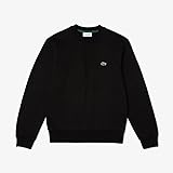 lacoste felpa uomo sh9608 nera girocollo cotone biologico classic fit ai23 7