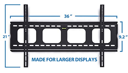 Mount-It! Low-Profile Large Tv Mount | Flush Tv Wall Mount | Ultra-Slim Fixed Tv Mount For 42-70 In. Screen Tvs | Vesa Compatibility Up To 800X400 | 220 Lbs Capacity #TOP5