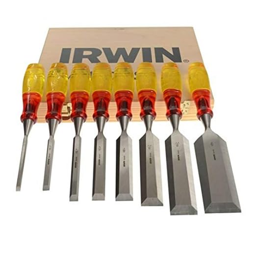 XMS Irwin XMS18S373S8 Marples Limited Edition Splitproof Chisel Set 8 Piece, Wood