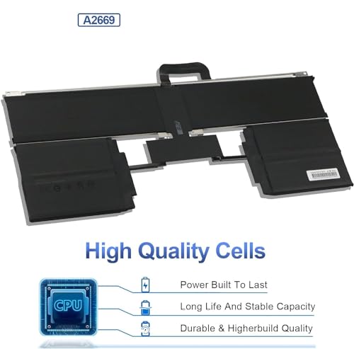 Image of A2669 A2681 Laptop Battery for Ma /Book AIR 13 inch M2 2022 A2681 661-26150 MLY33LL /A MLY43LL /A MLY13LL /A MLY23LL /A MLXX3LL /A MLXW3LL /A MLXY3LL /A MLY03LL /A Series Notebook 11.54V 52.6Wh (A2669)
