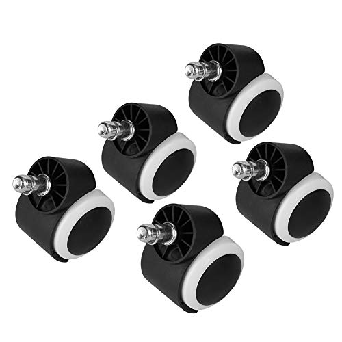 Hilitand 5pcs 2 Inch Replacement PU Roller Caster Wheels for Office Furniture Computer Chair Desk PU Roller Caster Wheels