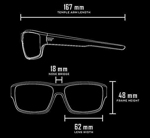 Image of TOROE Eyewear FIELD Wrap Around Sport Sunglasses With Polycarbonate Polarized Lenses, Lightweight TR90 Frame