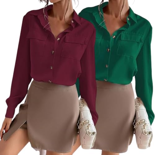 Image of GRECIILOOKS Shirt for Women Stylish | Long Shirt for Women | Oversized Shirt for Women | Women Shirt | Tops for Woman