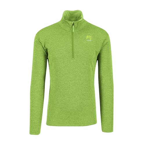 Mezza zip anteriore KARPOS 2500709-073 PIZZOCCO Half Zip Maglia Lunga Uomo Green Flash Taglia XXL