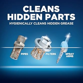 Finish In-Wash Dishwasher Cleaner: Clean Hidden Grease & Grime, 3ct