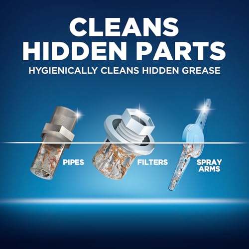 Finish In-Wash Dishwasher Cleaner: Clean Hidden Grease & Grime, 3ct