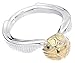 The Carat Shop Harry Potter Golden Snitch L Silver Gold Metal Ring Gift Boxed, SSR0004-L