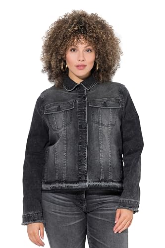 Veste en jean à franges femme grandes tailles manches longues 840924