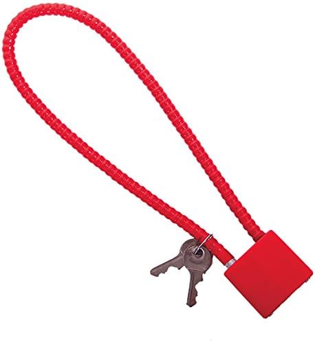 Gunmaster Dac Technologies 15 inch CA DOJ Approve Cable Lock, Red