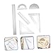 HAPINARY 2 Pack Triangle Ruler Protractor Measuring Ruler Set Essential Tool for Students Teachers