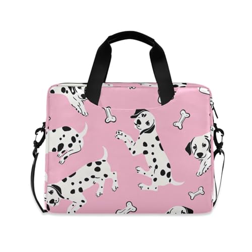 Bolso maletín para laptop con patrón huesos dálmata 13-15.6 pulgadas miniatura 1