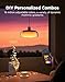 Govee Pendant Light for Kitchen Island, Three-Layer RGBIC Smart Lighting, Matter Compatible, 1300LM 2700K-6500K Dimmable Black Hanging Light Fixture Works with Alexa, Adjustable Height for Dining Room