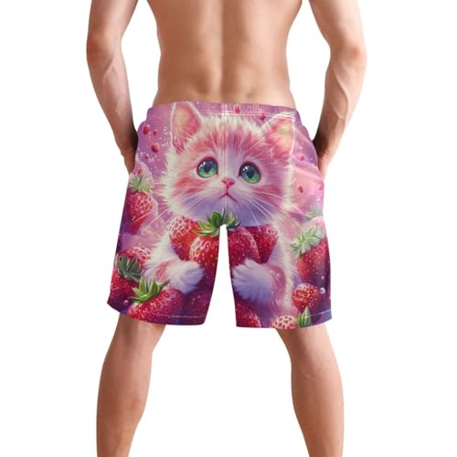 Mens Swim Trunks with Pockets Quick Dry Fashion Animals Beach Shorts with Mesh Lining 4 Way Stretch Bathing Board Swimwear3