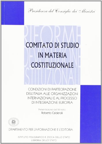  Comitato di studio in materia costituzionale