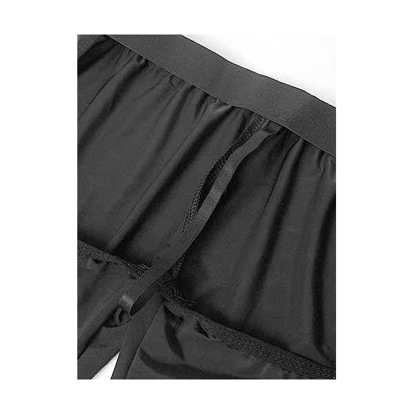 YiZYiF Women's Transparent Yoga Leggings High Waist Jogging High Elastic Nylon Tights Fitness Pants - Image 6