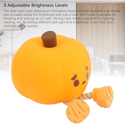 Lámpara de Noche de Silicona en Forma de Calabaza miniatura 5