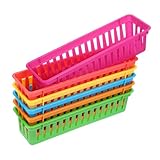 Matériau Résistant: Fabriqué en plastique robuste, ce panier à crayons offre une bonne solidité tout en restant léger, garantissant une utilisation sans risque de casse, idéal pour une utilisation quotidienne en salle de classe ou au bureau