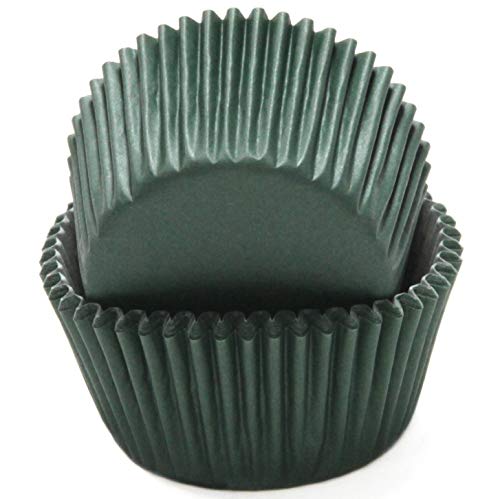 Image of Chef Craft Classic Cupcake Liners, 50 Count, Dark Green