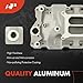 A-Premium Engine Aluminum Dual Plane High-Rise Intake Manifold Compatible with Chevy SBC, V8 305 327 350 400, 1957-1986, Buick, Cadillac, Chevrolet, GMC, Oldsmobile & Pontiac Vehicles