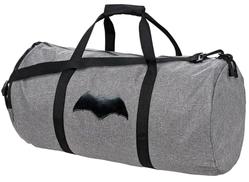 Justice League Movie Batman Logo Lightweight Duffel Bag for Sports and Gym Packable for Travel