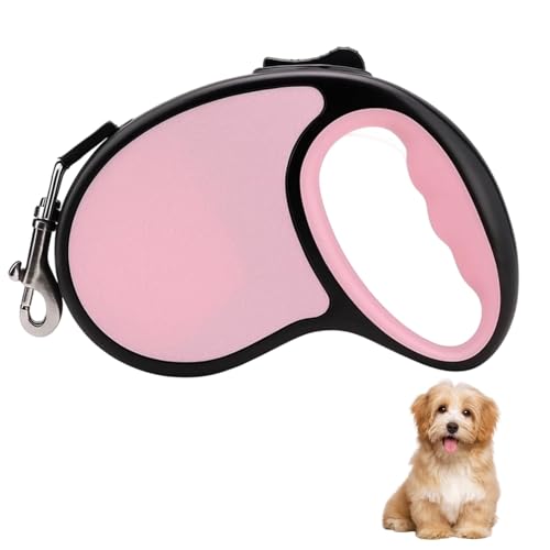 Hundeleine Kleine Hunde Leicht, Rosa 5m Einziehbare Hundeleine Für Training Und Spaziergänge, Refleâ€¦ – Miniatur