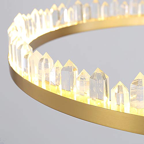 Chandelier post-moderne verticalgold une suspension LED de prestige - 6