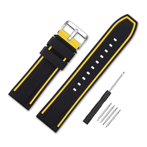 Bracelet montre caoutchouc 26mm SCRUBY bicolore sport étanche - 2