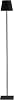 Zafferano, Poldina L Lamp, Rechargeable Cordless Floor Lamp with Touch Controls, Suitable for Indoor and Outdoor, Dimmer, 2200-3000 K, Adjustable Height 20.4-48 Inches, Black Color