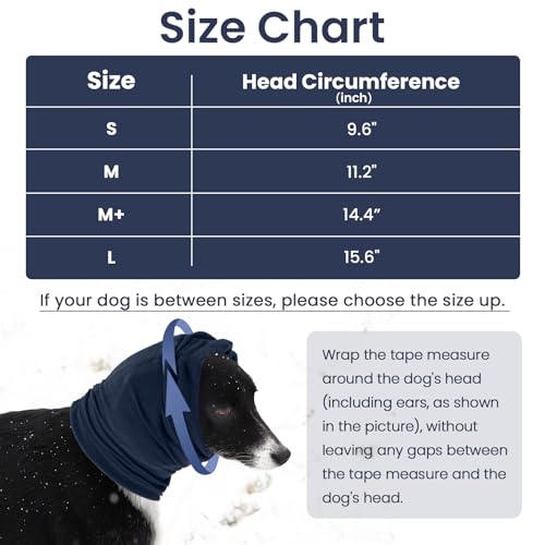 Image of Nanaki Dog Calming Hoodie-No Shake Hematomas Ear Wraps Cover, Adjustable Dog Snood Ear Muffs Protector for Noise Protection, Anxiety Relief, Fireworks, Grooming, Bathing, 4th of July
