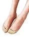 VERO MONTE 4 Pairs Womens No Show Socks - Cotton Liner Socks (Skin Color, 8-9.5)