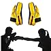 hongyupu Colpitori Boxe Guanti da Passata Arti Marziali Pastiglie Kickboxing Pad Guanti Mezzi del Fuoco Guantoni da Boxe Regali per Gli Uomini Yellow,Freesize