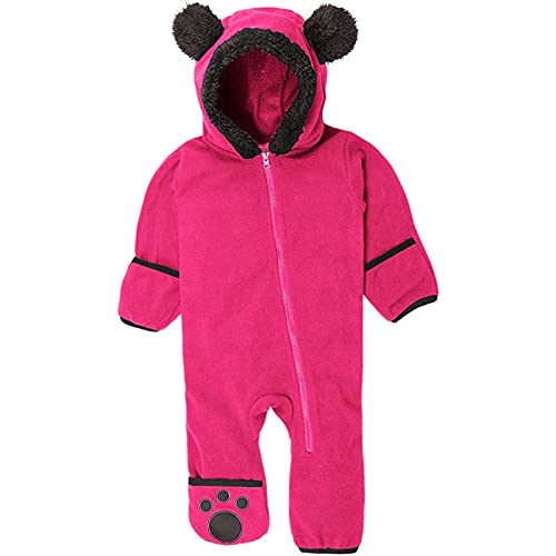 Pijama para bebé recién nacido, súper suave, de una sola pieza, mono con capucha para niños (3...