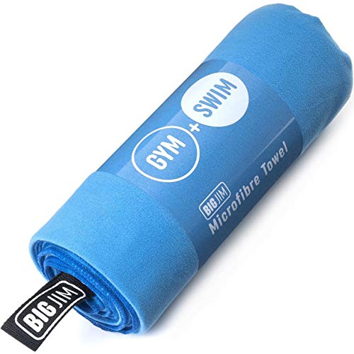 Big Jim Microfibre Towel, Extra Large XL, Quick Fast Drying. Gym, Swimming Sport Towel, Beach, Travel, Camping Towel, Yoga, Pilates, Bath, Shower Towel. Super Absorbent, Compact, Thin, Lightweight