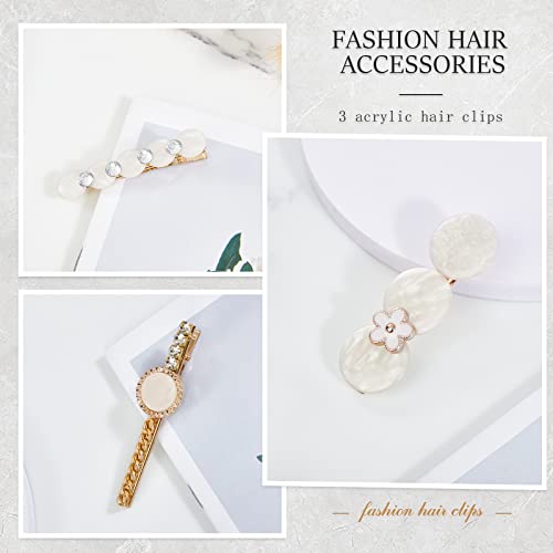 MREIYREI Five Piece Pearl and Acrylic Hairpin Set #TOP22