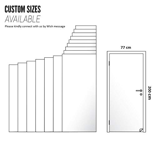 XXXCH Door Sticker 95X215CM Green Bamboo 3D Photo Door Murals Wallpaper Removable Self-Adhesive Murals for Bedroom House Door Living Bedroom Office Wall Stickers Home Decoration