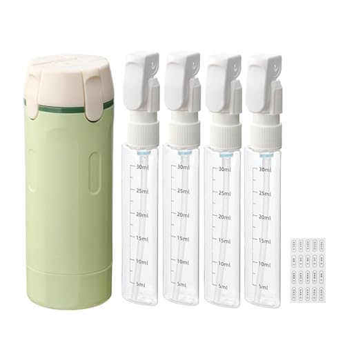 �g���x���{�g�� 4in1 ���ϕi�p�l�ߑւ��{�g�� �g�їp 30ML×4�{ �����{�g�� �l�ߑւ��e�� ���ϐ� ���t �V�����v�[ �R���f�B�V���i�[ ���b�N�t�� �R��h�~ �@���������݉� �R���p�N�g �����^�ѕ֗� �y�� ���s �o�� (�O���[��)