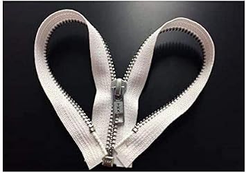 ZipperStop Wholesale Authorized Distributor YKK - 9 Inches Zipper YKK #5 Aluminum Metal Separating Made in USA Package Quantity 5 Zippers