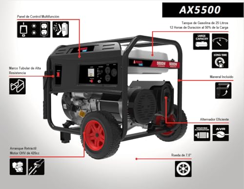 Planta eléctrica gasolina 5000W 2 Imagen adicional