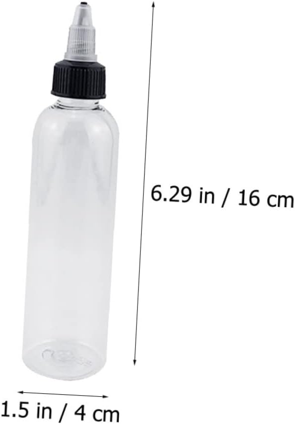 20 Pack 120ml Plastic Hair Color Applicator Squeeze Bottles