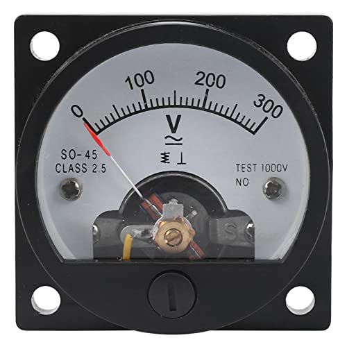 AC 0-300V Voltmetre analogique avec cadran rond