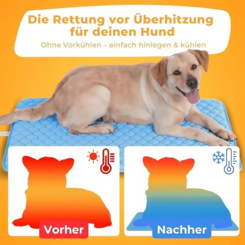 Husoiuy Kühlmatte Für Hunde Waschbare wasserdichte Kühlmatte Für Tiere Kissen für Katzen im Schlafzimmer Wohnzimmer Auto-3