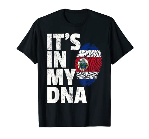 IT'S IN MY DNA Costa Rica Flag T Shirt Gift Country Souvenir Camiseta