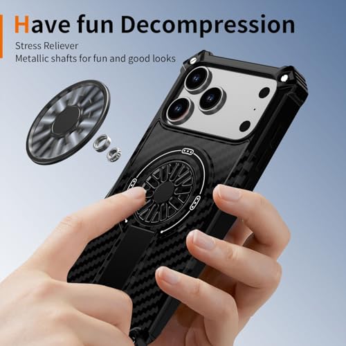 Coque iPhone 17 Pro avec support antichoc silicone rigide pour visionnage de vidéos
