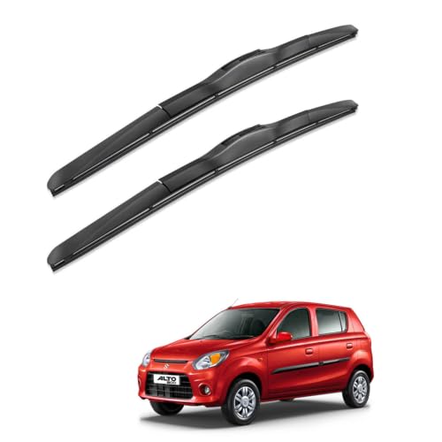 Image of Oshotto Frameless (O.E.M Type) Wiper Blades Compatible with Maruti Suzuki Alto 800 (18 inch / 16 inch)