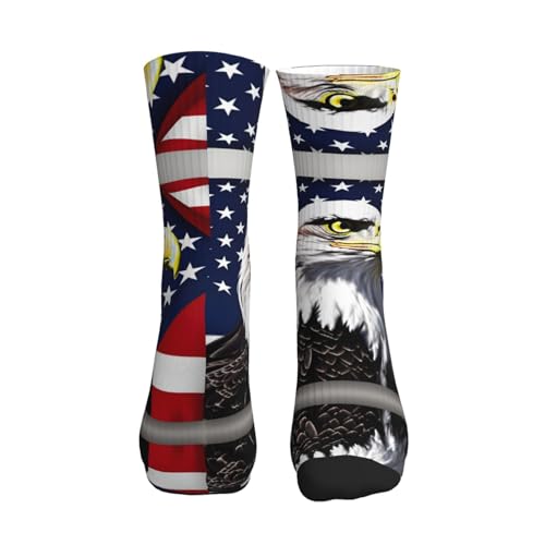 Bald Eagle Flag Fashion Leisure Sports Socks Are Unisex To Keep Feet Dry Suitable Various Outdoor Sports2
