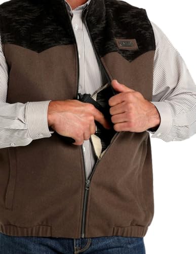 Cinch Men's Solid Twill Concealed Carry Zip Vest - MWV1543011 X- US2